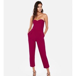 NWT Express strapless sweetheart neck jumpsuit